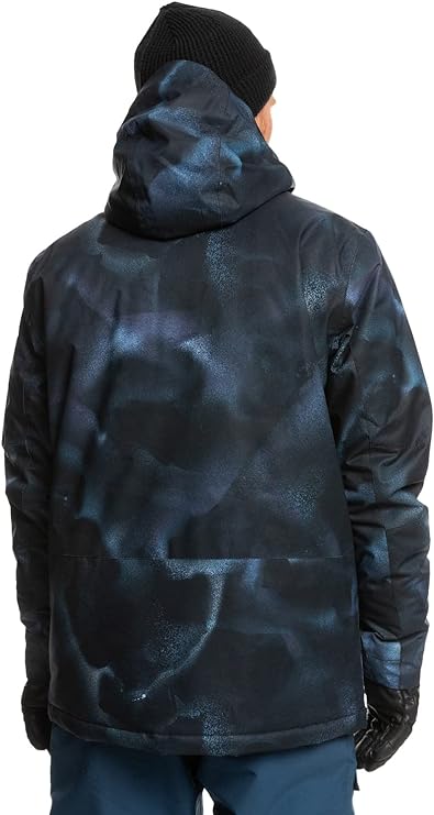 Quiksilver Men's Snow Mission Printed Jacket  Color Black Part Size S