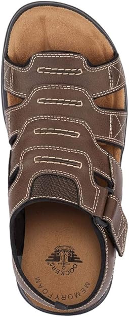 Dockers Men's Shorewood Open-Toe Fisherman Sandal  Briar Size 7