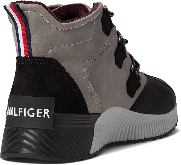 Tommy Hilfiger Women's Jenko Cold Weather Sneaker  Black/Gray Size 10
