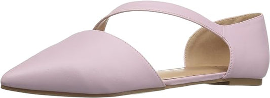 Journee Collection Women's Cross Strap Pointed Toe Flat  Color Pink Size 8M