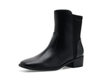 Journee Collection Women's Renna Chelsea Boots   Black Smooth Size 7.5