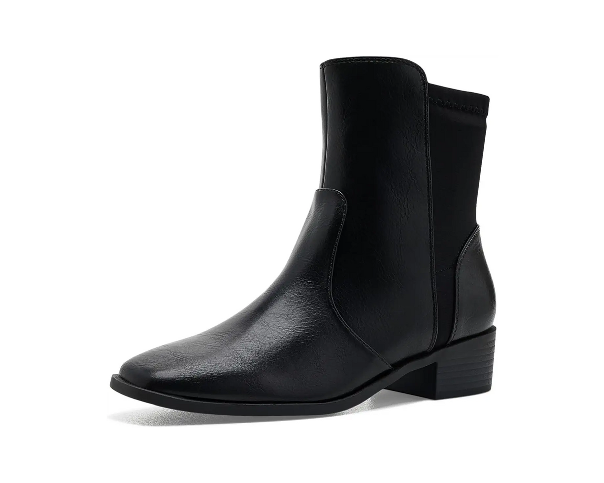 Journee Collection Women's Renna Chelsea Boots   Black Smooth Size 7.5
