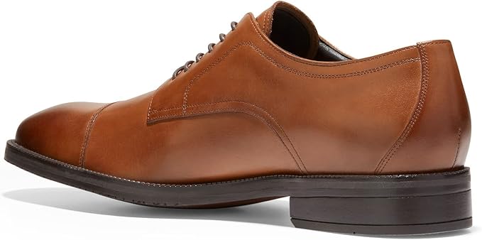 Cole Haan Men's Modern Essentials Cap Oxford  British Tan Leather Size 10.5