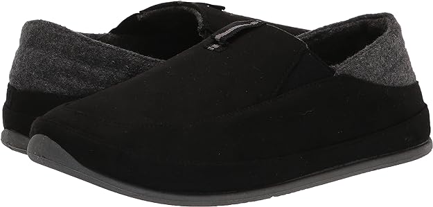DEER STAGS Men's Slippersooz Campo Slippers  Color Black/Gray Size 10M
