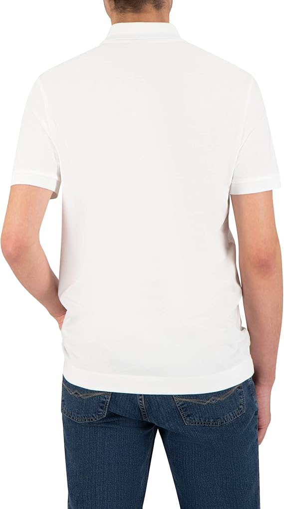 Lacoste Men's Regular-Fit Short Sleeve Polo Shirt  White Size XL