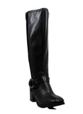 Marc Fisher Women's Risa Block-Heel Leather Boots  Color Black Size 5.5M