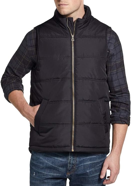 Weatherproof Vintage Men's Winter Quilted Vest  Color Black Size S
