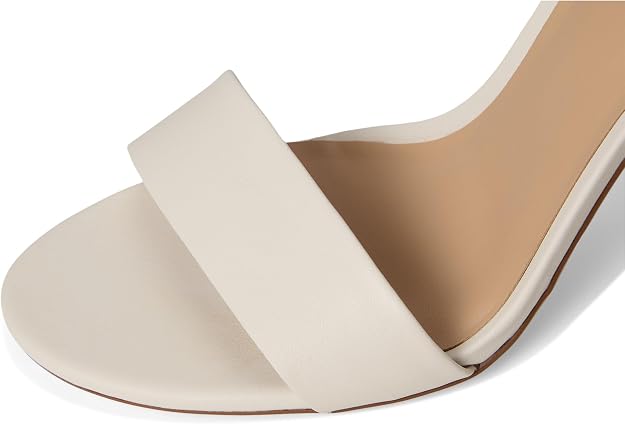 Lauren Ralph Lauren Women's Gwen Ankle-Strap Dress Sandals  Soft White Size 5.5