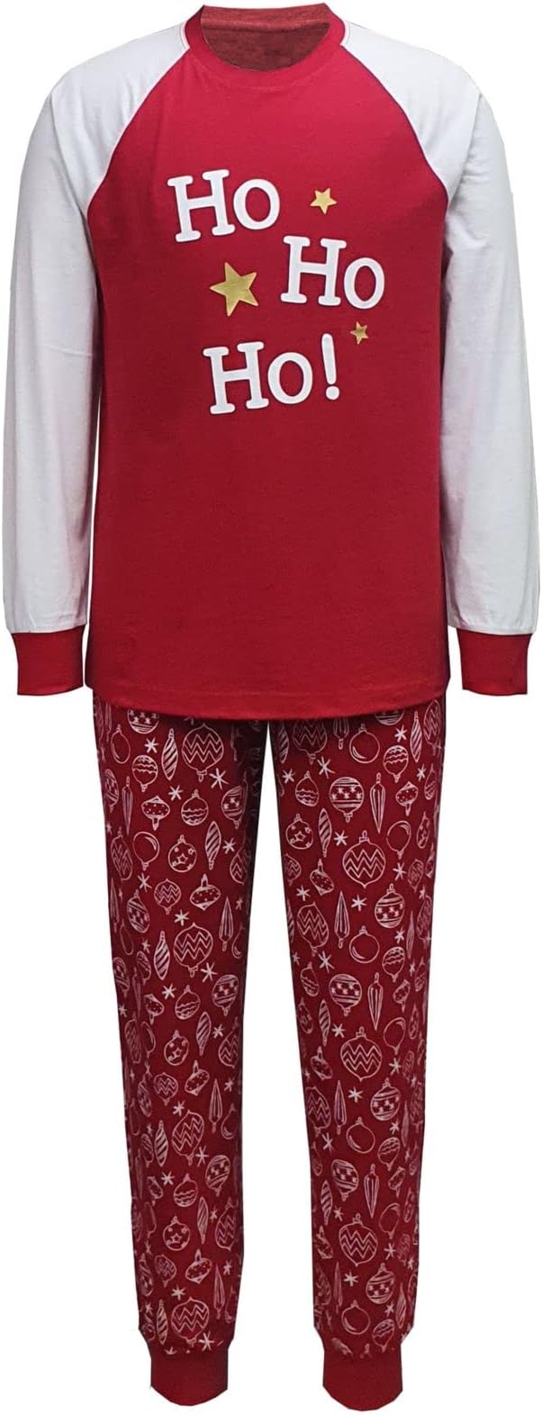 Family Pajamas Big Men's Ornament-Print Pajama Set  Color Ornaments Size 2XB