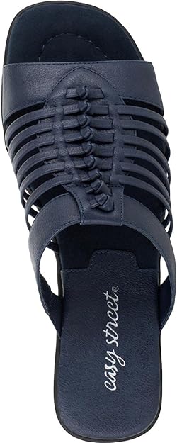 Easy Street Women's Nola Slip On Slide Sandals  Color Navy Size 8.5M