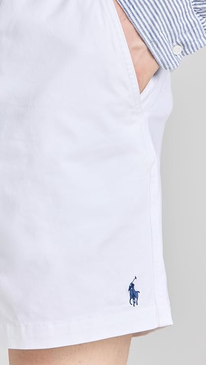 Polo Ralph Lauren Men's Stretch Classic Fit Prepster Chino Shorts  White Size XL