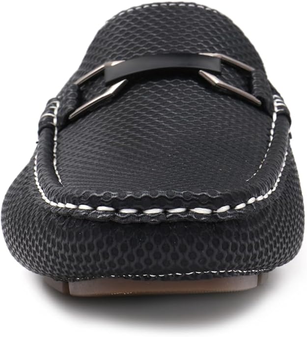 Aston Marc Men's Charter Bit Lightweight Breathable Loafer  Black Size 8.5