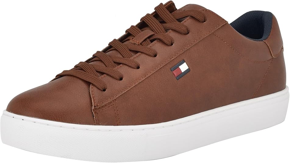 Tommy Hilfiger Men's Brecon Cup Sole Sneakers  Brown Size 8.5