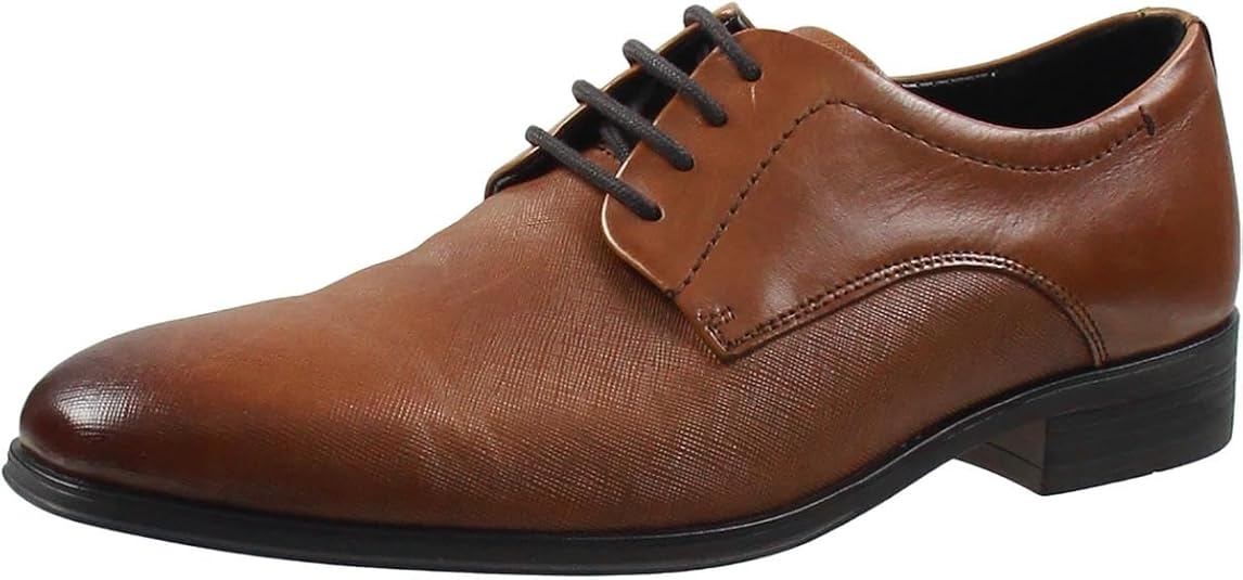 Calvin Klein Men's Dearl Lace-Up Dress Loafers   Medium Brown Size 10.5