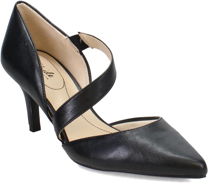LifeStride Women's Suki Pumps  Color Black Faux Leather Size 8W
