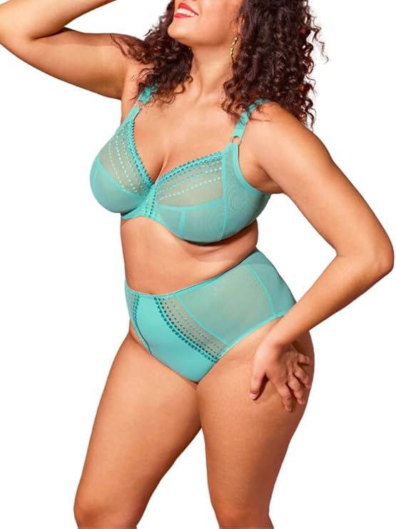 Elomi Women's Plus Size Matilda Plunge Bra Jade Size 38I