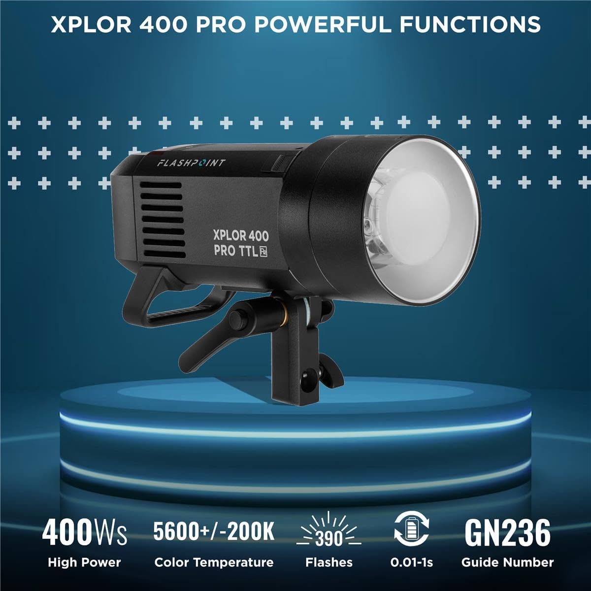 Flashpoint XPLOR 400 PRO TTL aka Godox AD400Pro Li-ion Battery-Powered HSS Strobe Light