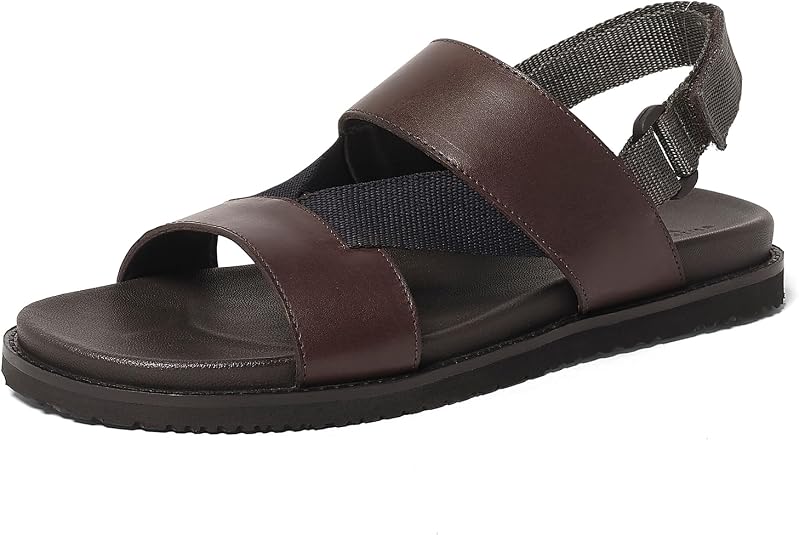 Anthony Veer Men's Malibu Comfort Sandals  Brown Size 8.5