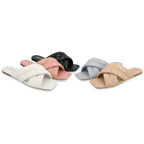 Journee Collection Women's Divyah Tru Comfort Foam Sandals  Color Black Size 9.5M