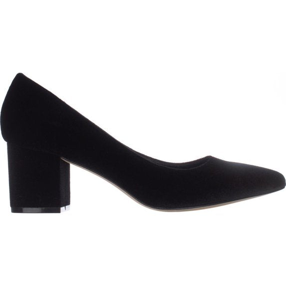 STEVEN by Steve Madden Women's Bambu Dress Pumps  Black Velvet Size 7.5