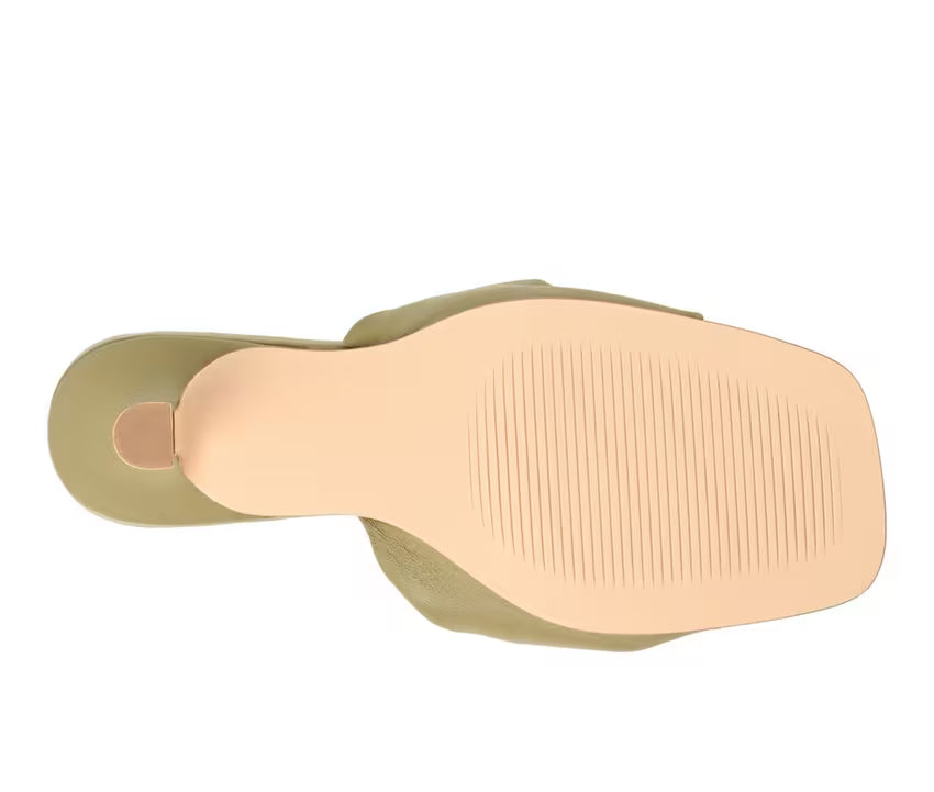 Journee Signature Women's Finlee Dress Sandal  Sage Size 8