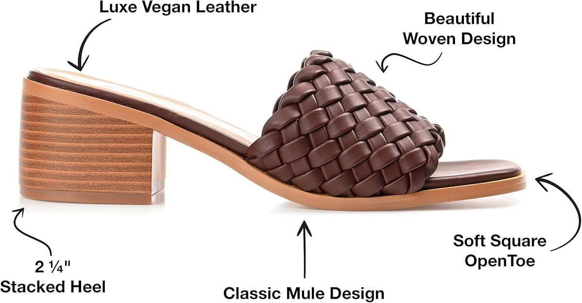 Journee Collection Women's Fylicia Dress Sandals  Brown Size 9.5