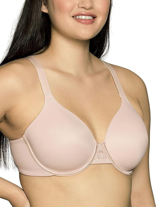 Vanity Fair Beauty Back Back Smoother Full Sheer Bra  Quartz Nude Size 36C