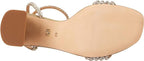 Badgley Mischka Women's Becca Heeled Sandal  Color Platino Textile Size 8.5