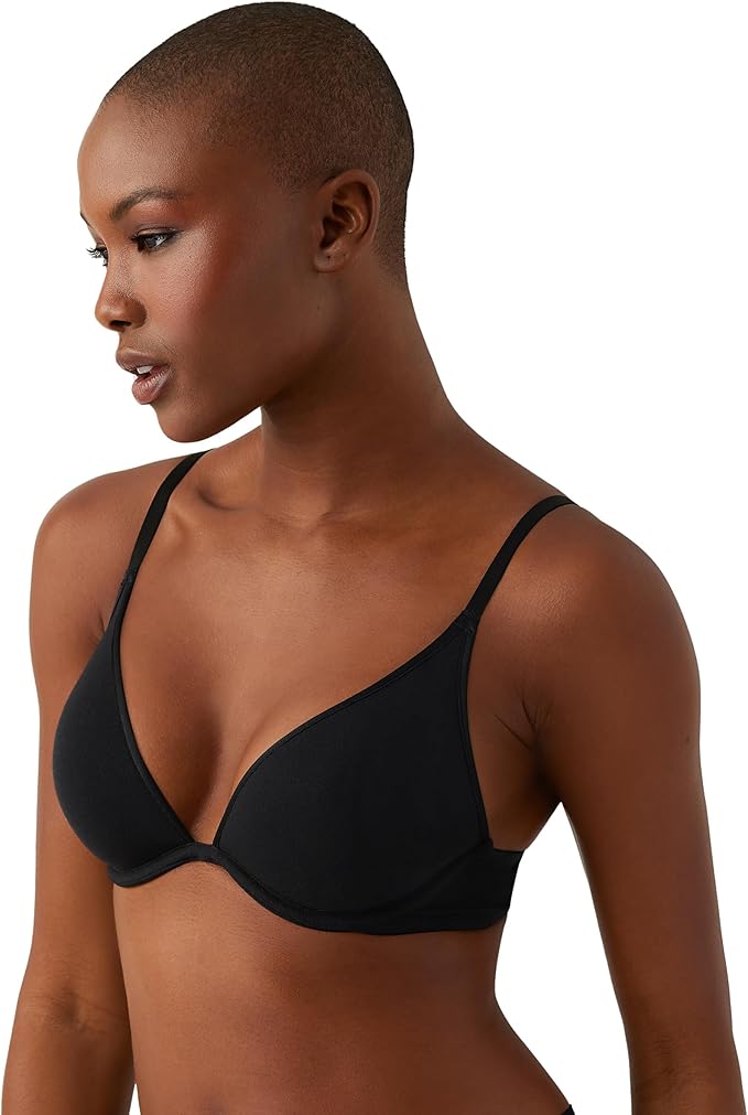 b.tempt'd Cotton to a Tee Plunge Convertible T-Shirt Bra  Night Size 36C
