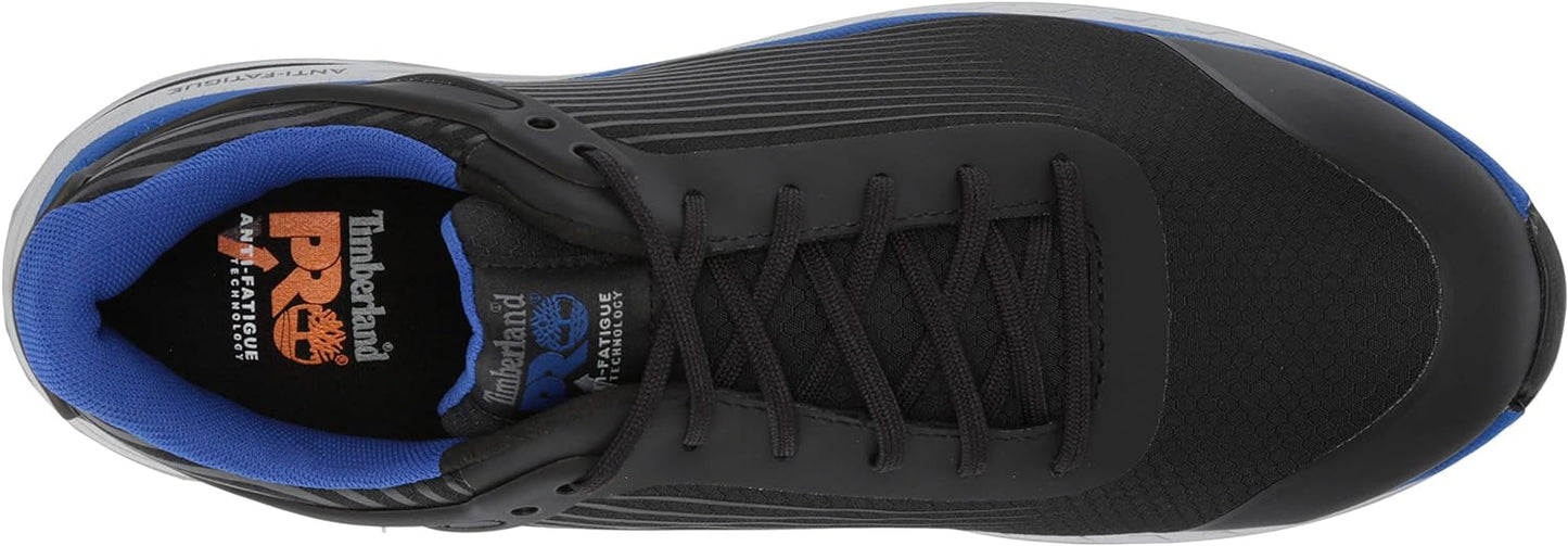 Timberland Men's Drivetrain Safety Toe Electrical Hazard Sneaker  Color Black/Blue Size 13W