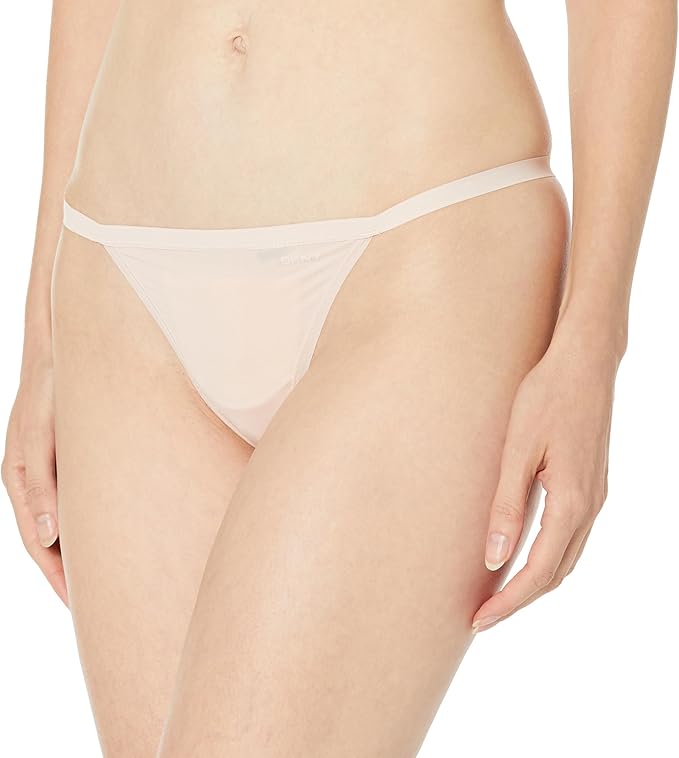 DKNY Women's Active Comfort String Thong  Blush Size M