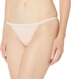 DKNY Women's Active Comfort String Thong  Blush Size M
