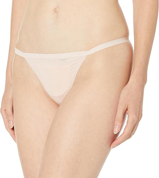 DKNY Women's Active Comfort String Thong  Blush Size M