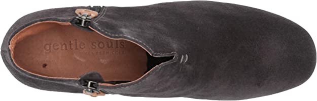 Gentle Souls by Kenneth Cole Women's Cole Ella Wedge Zip  Color Charcoal Size 7M
