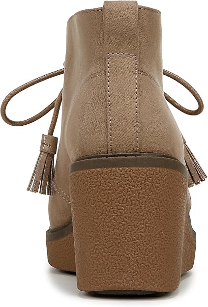 Dr. Scholl's Women's Aurora Wedge Booties  Mocha Taupe Microfiber Size 9.5