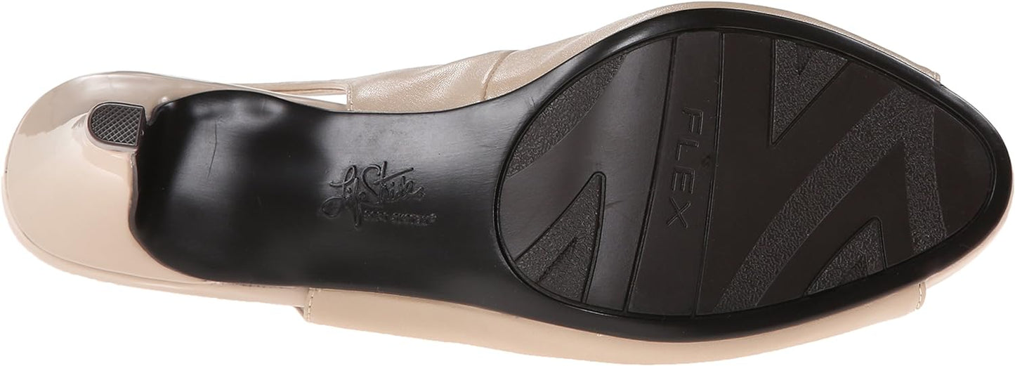 LifeStride Women's Teller Slingbacks Tender Dress Sandals  Color Taupe Faux Leather Size 8.5M