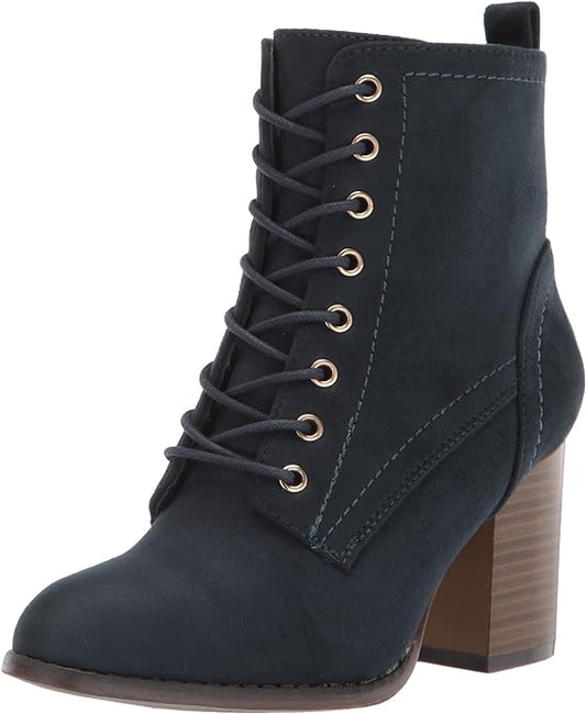Journee Collection Women's Baylor Ankle Booties  Color Blue Size 8.5M