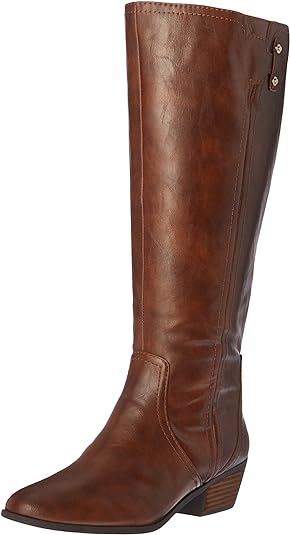 Dr. Scholl's Women's Brilliance Wide Calf Riding Boot  Whiskey Size 8 WC
