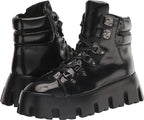 Madden Girl Women's Alpine Lug-Sole Platform Ankle Boots  Color Black Size 7.5M