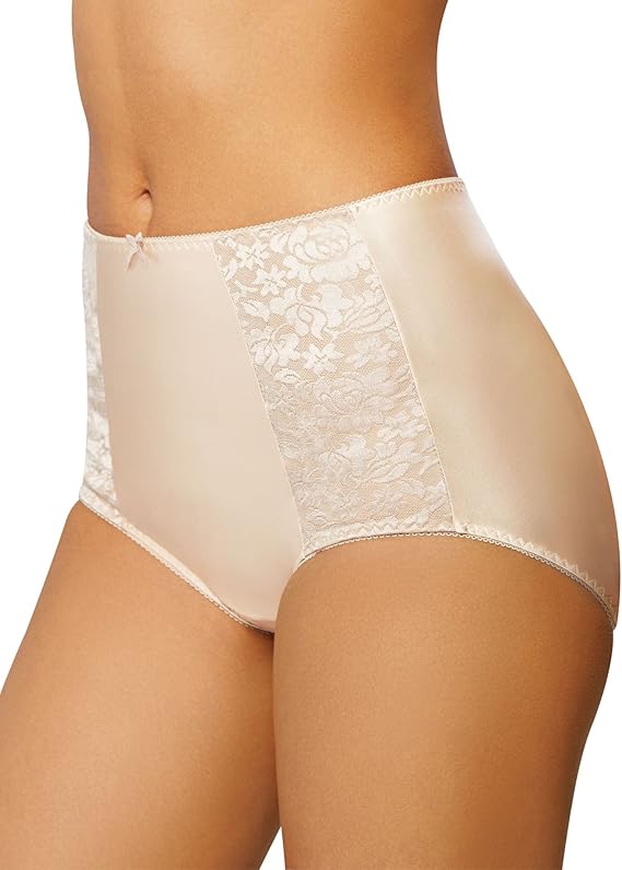 Bali Cool Comfort Underwear Full Coverage Brief Panty  Light Beige Size 7