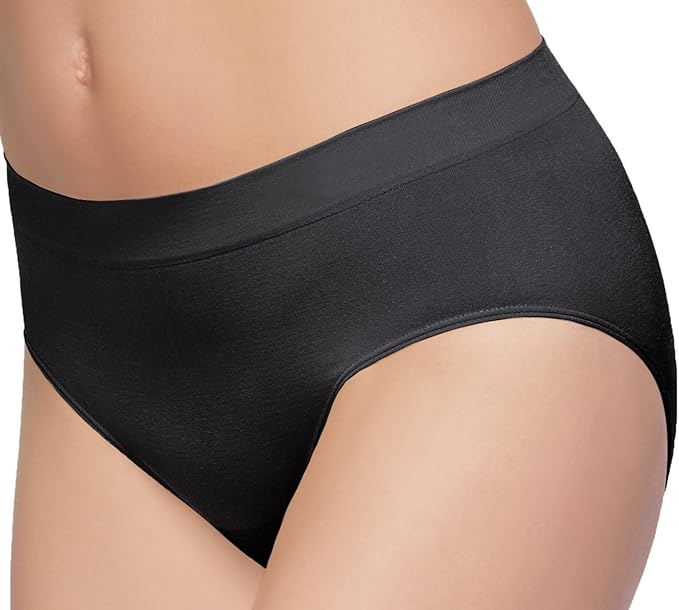 Wacoal Women's B-Smooth Brief Panty  Black Size 3XL