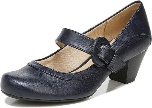 LifeStride Women's Rozz Mary Jane Pumps  Color Navy Size 7.5W