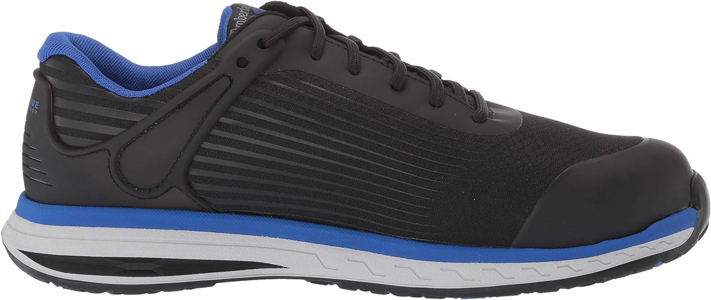 Timberland Men's Drivetrain Safety Toe Electrical Hazard Sneaker  Color Black/Blue Size 13W