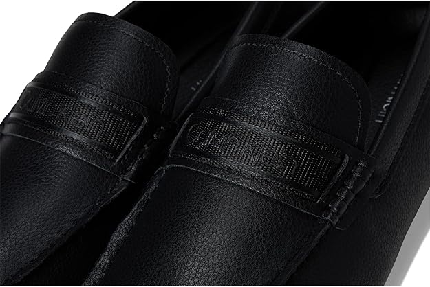 Calvin Klein Men's Oliver Logo Driving Style Loafer  Black Size 9.5
