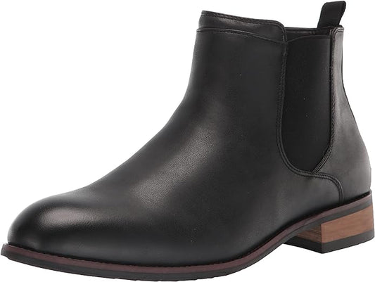 Vance Co. Men's Landon Chelsea Dress Boot  Color Black Size 12W