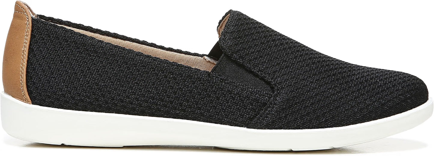 LifeStride Women's Next Level Slip-ons  Black Knit Size 10W S