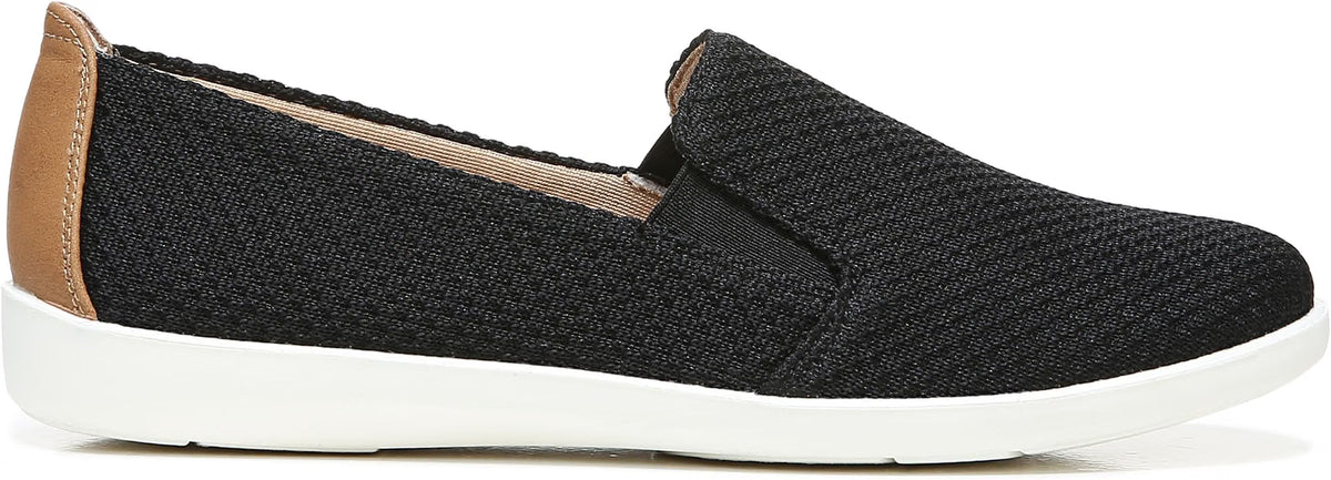 LifeStride Women's Next Level Slip-ons  Black Knit Size 10W S