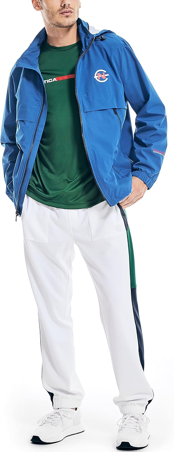 Nautica Men's Competition Sustainably Crafted Lightweight Jacket  Bright Cobalt Size M
