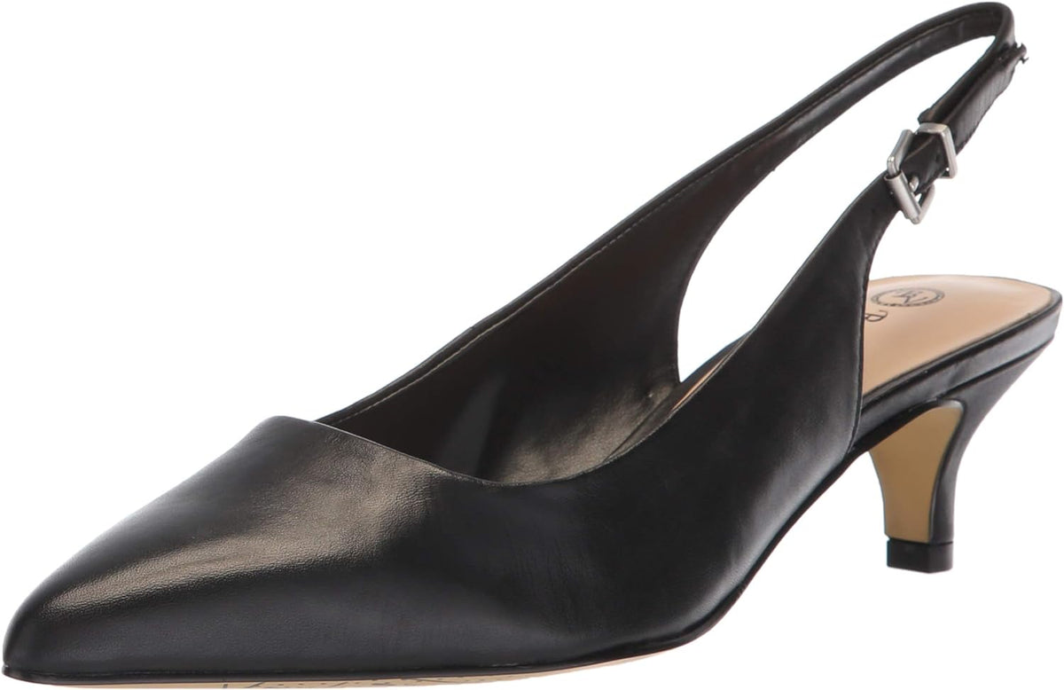 Bella Vita Women's Scarlett Slingback Pumps  Color Black Leather Size 7.5M