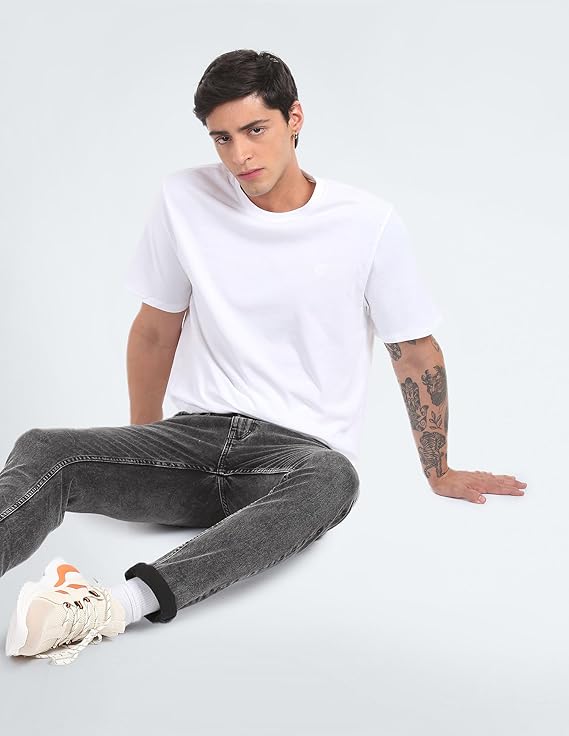 Calvin Klein Men's Smooth Cotton Solid Crewneck T-Shirt  Brilliant White Size S
